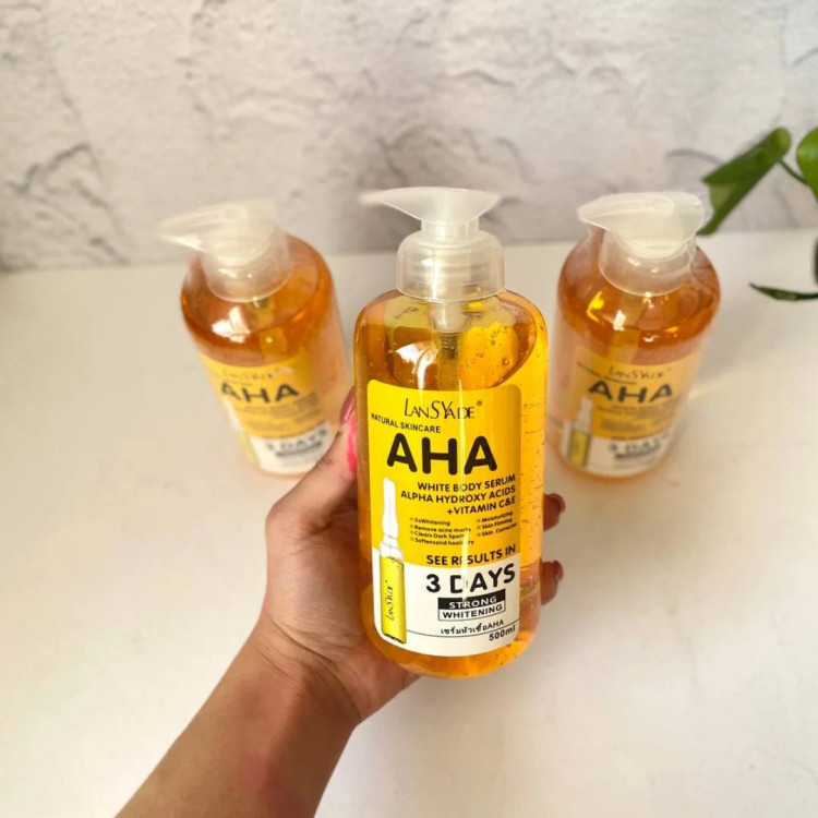سرم روشن کننده لنیساد مدل AHA حجم ۵۰۰ میل - اورجینال